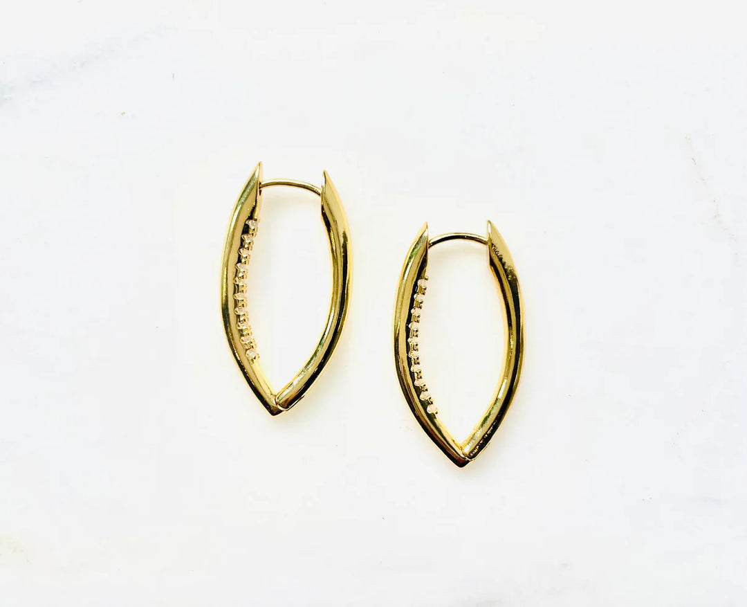 Verona CZ Hoop Earrings