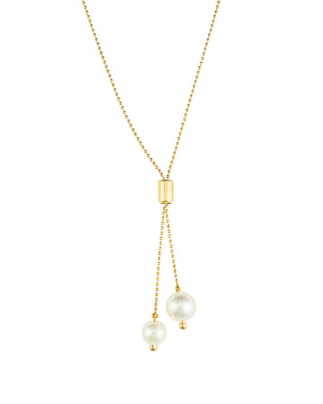 Lexi Luxe Pearl Bolo Necklace