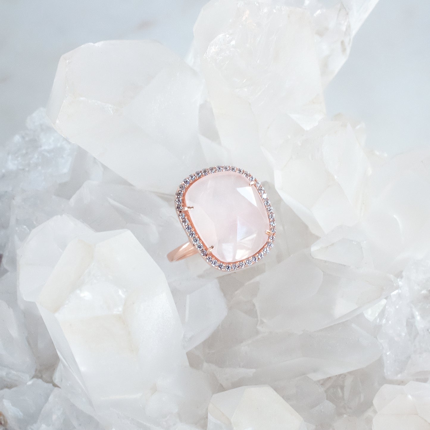 Cindy Rose Quartz Ring