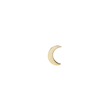 Crescent Whisper Moon Studs