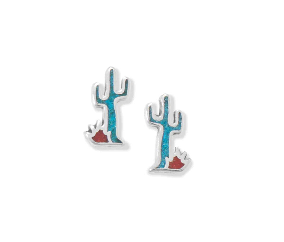 Tory Turquoise Cactus Studs