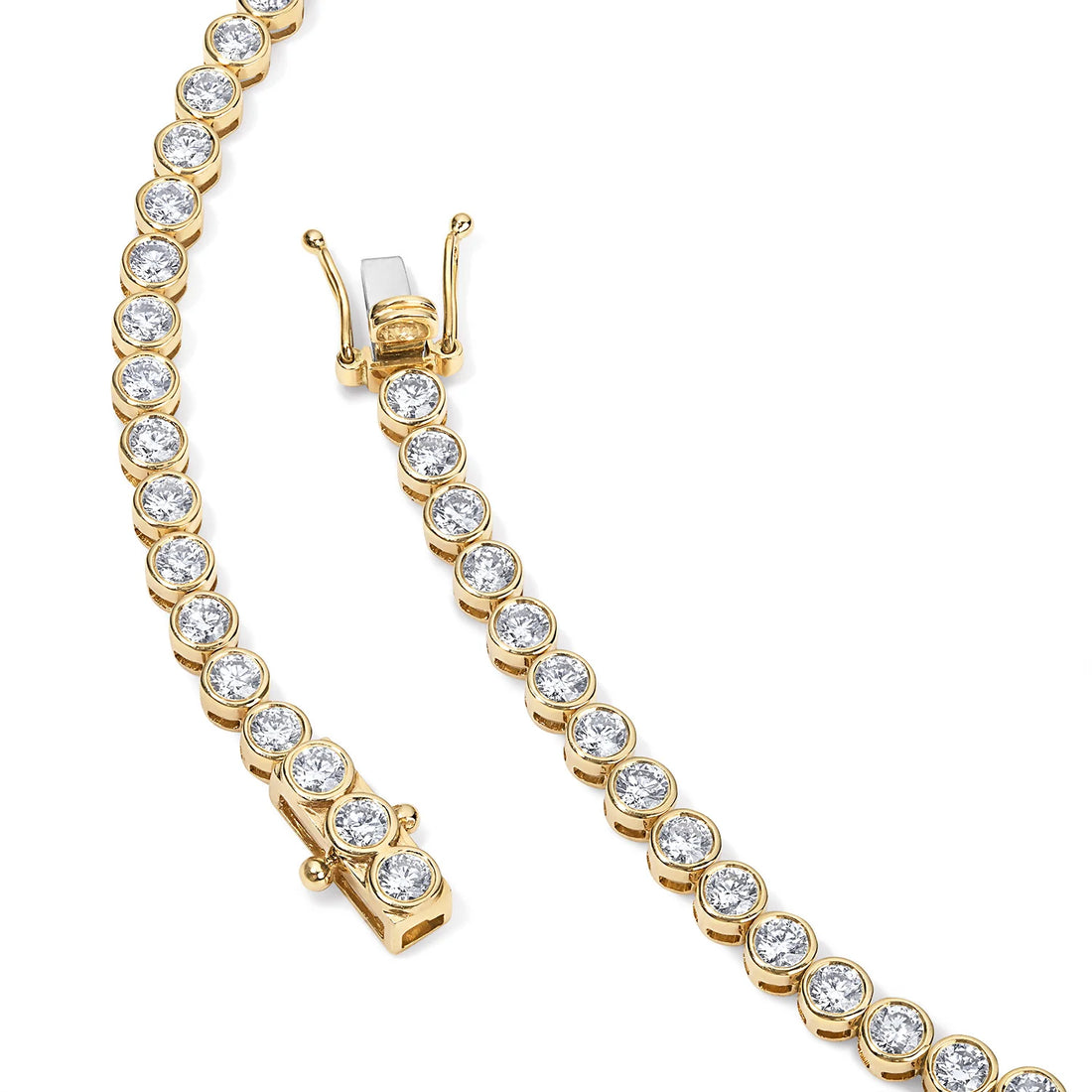 5mm Rola Round Bezel Tennis Necklace