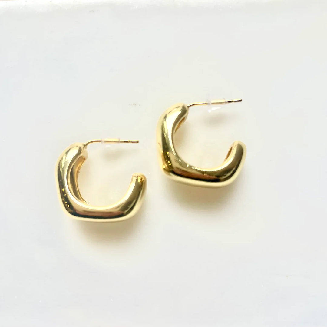 Earrings - NEW! Earrings & Studs in 18K Gold Filled - thick chunky studs