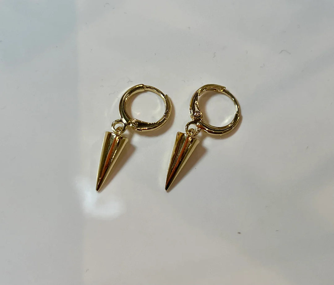 Earrings - NEW! Earrings & Studs in 18K Gold Filled - cone pendant