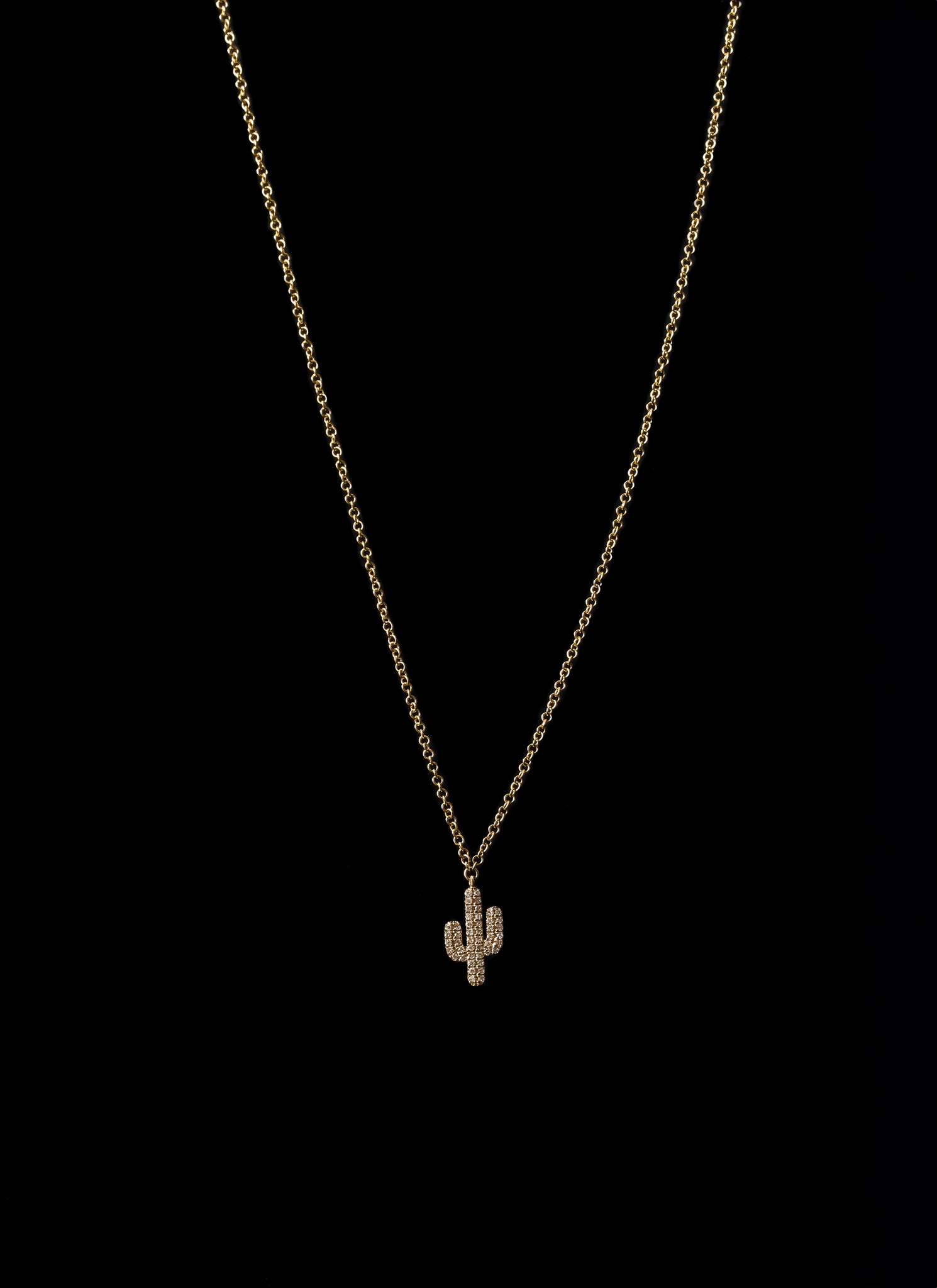 Dara Diamond Cactus Necklace