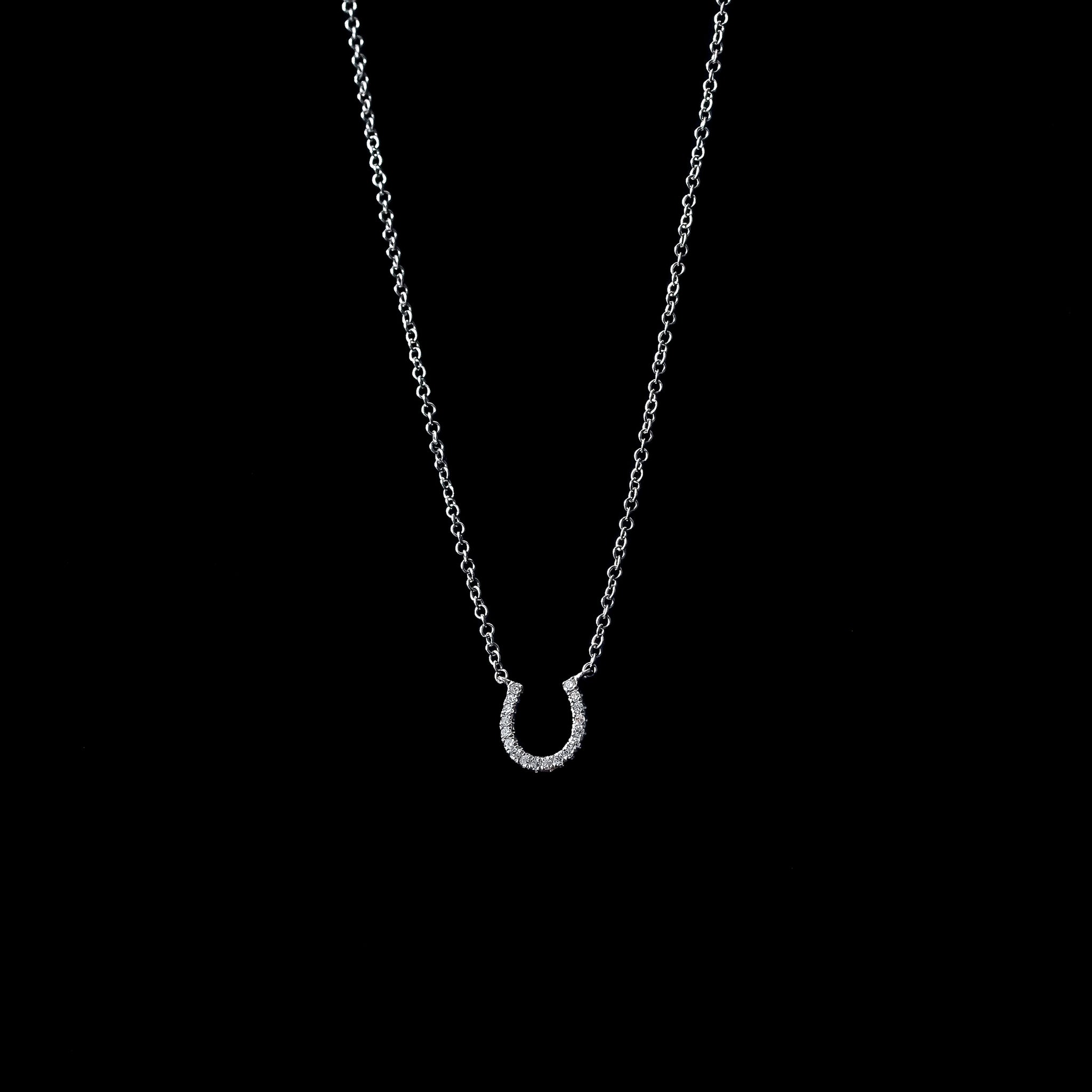 Hallie Horseshoe Necklace