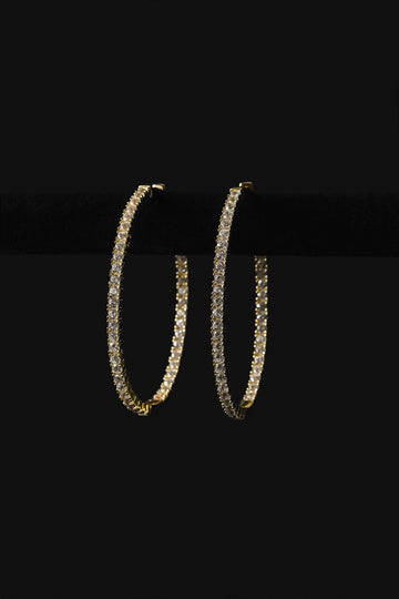 Caroline Diamond Hoops