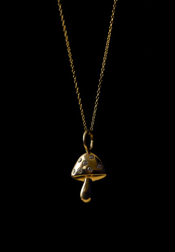 Melody Mushroom Pendant Necklace