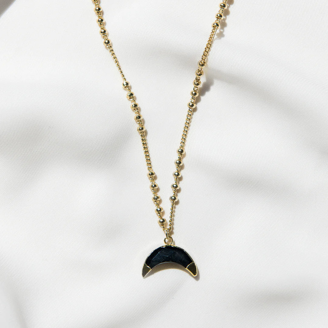 Necklace - 24KG Plated Sierra Crescent Moon SALE!