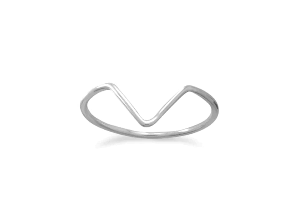 Ring - SS V Shaped - SALE!