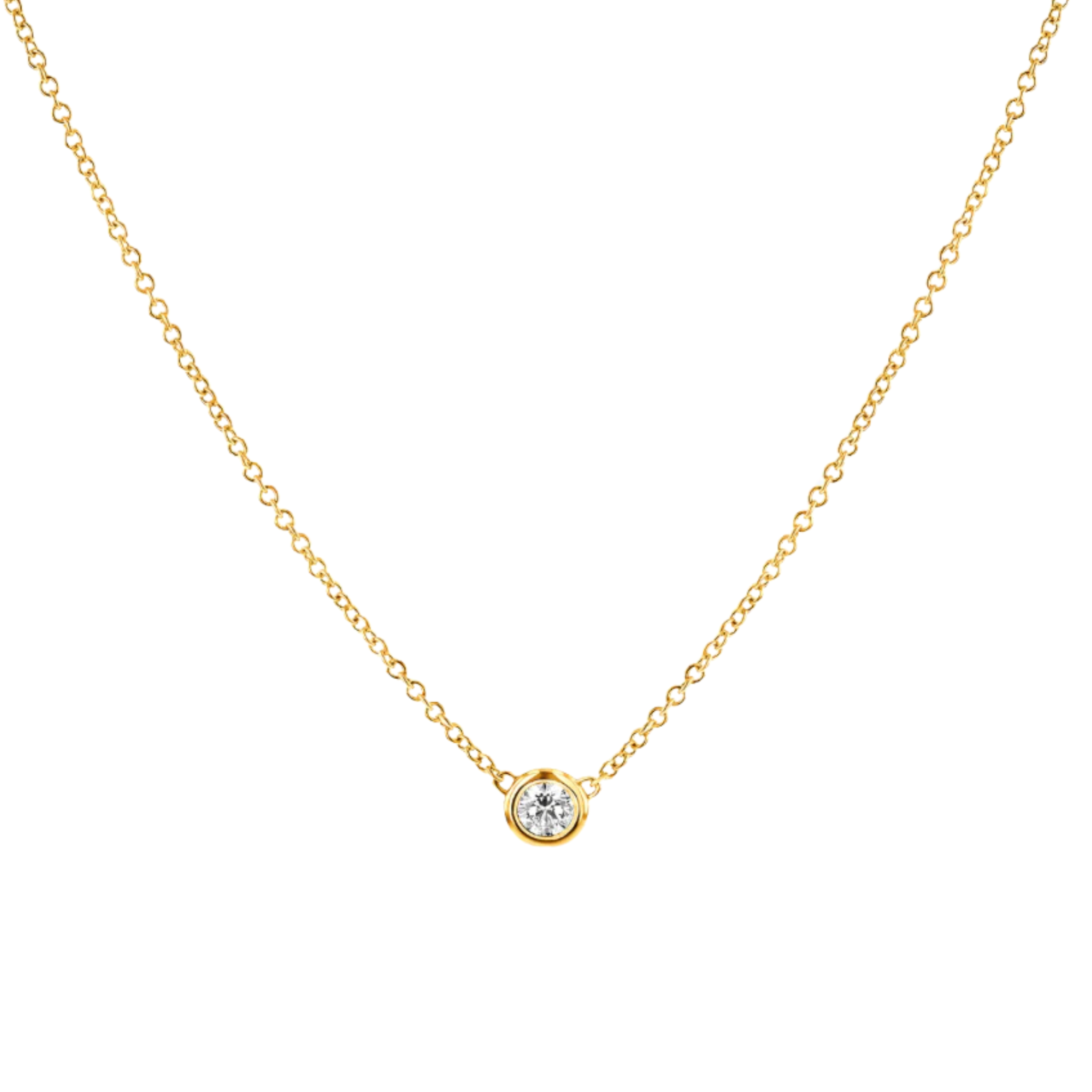 Olivia One Bezel Diamond Necklace