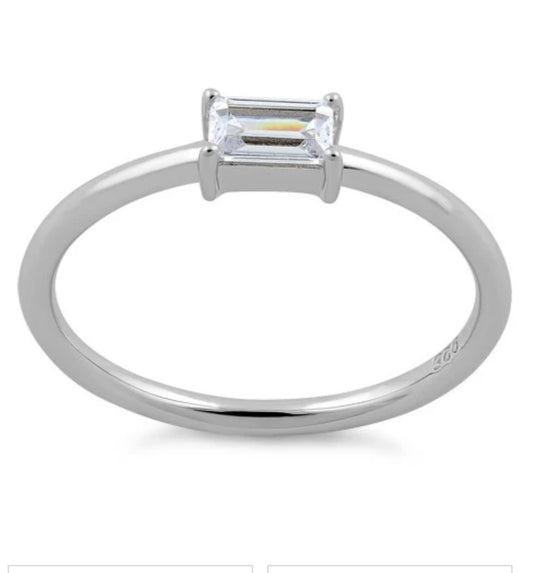 Emilie Clear CZ Ring