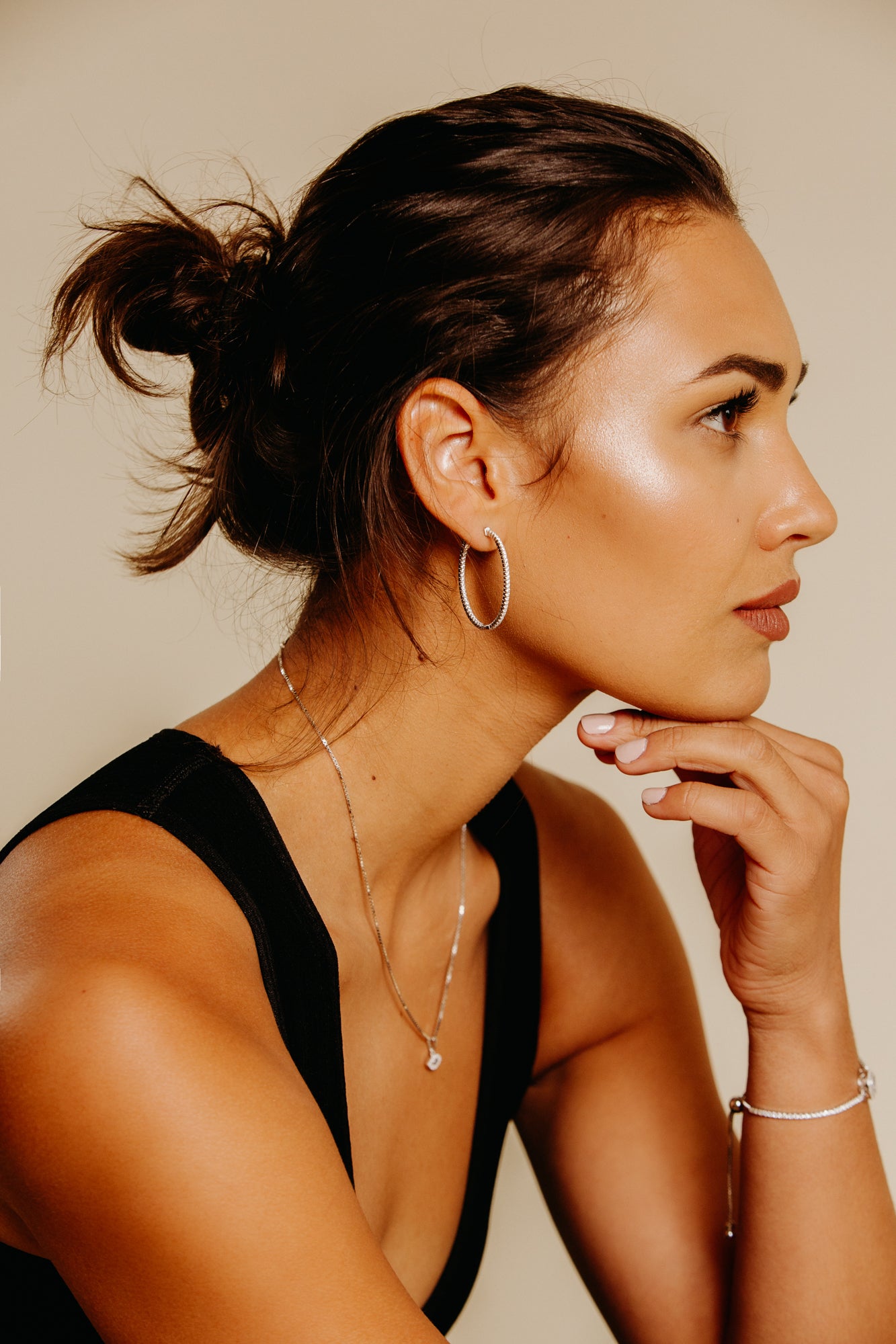 Caroline Diamond Hoops
